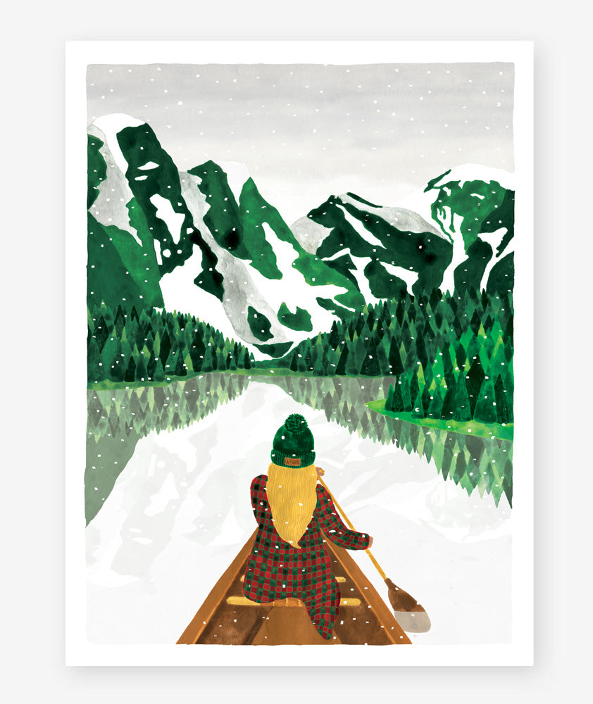 Affiche "Winter lake"