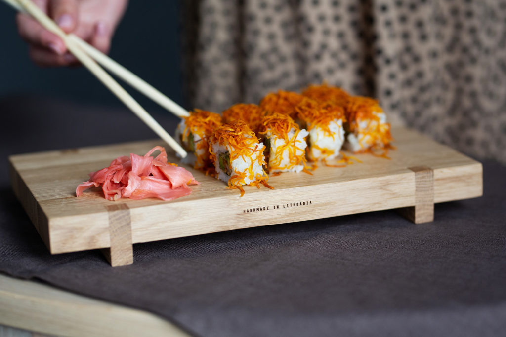 Planche à sushis en chêne Elégant